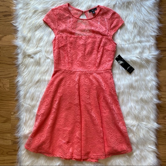 R&K Dresses & Skirts - R&K Coral Lace Dress
